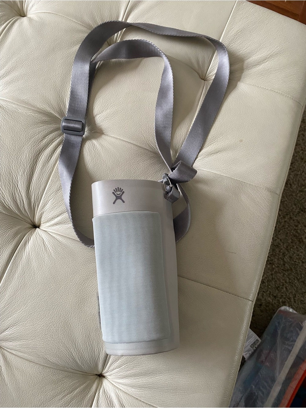 Hydro Flask Light Gray Portable Speaker Sling with Adjustable Strap